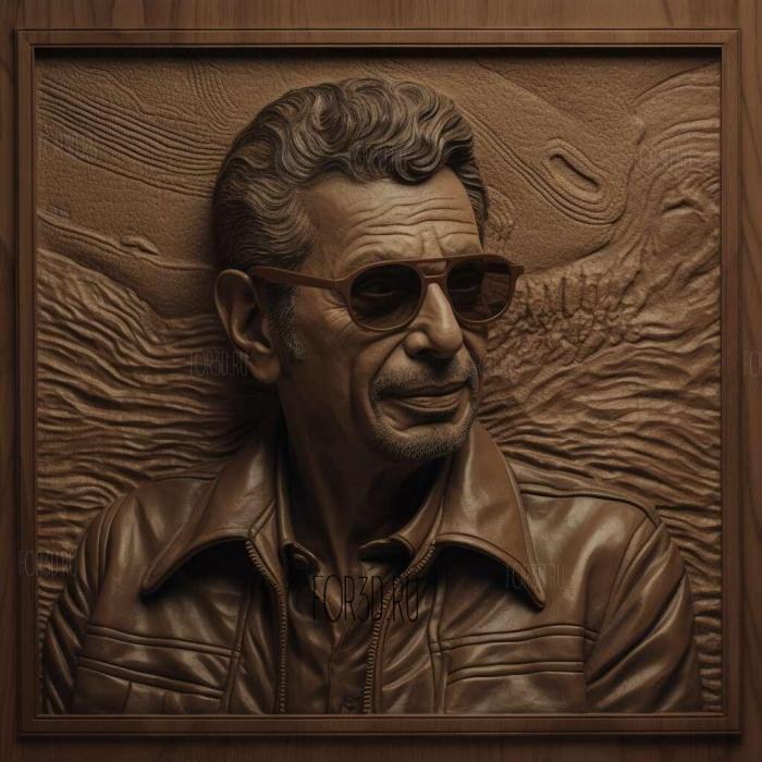 jeff goldblum 3 stl model for CNC